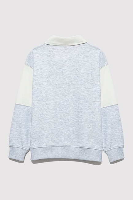 Erkek Çocuk San Francisco 91 Baskılı Sweat 6S10123-88467 Gri - Thumbnail