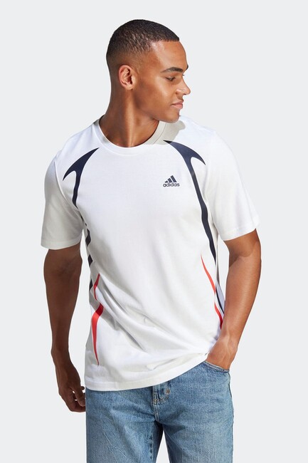 Adidas - Erkek Colourblock Tişört IC3705 Beyaz 