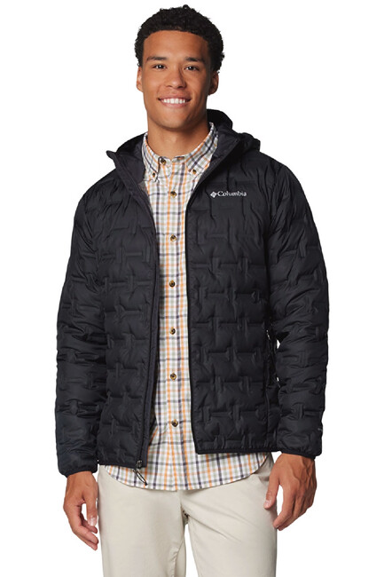 Erkek Delta Ridge II Down Kapüşonlu Kaz Tüyü Mont WO6610_010 Siyah (1)