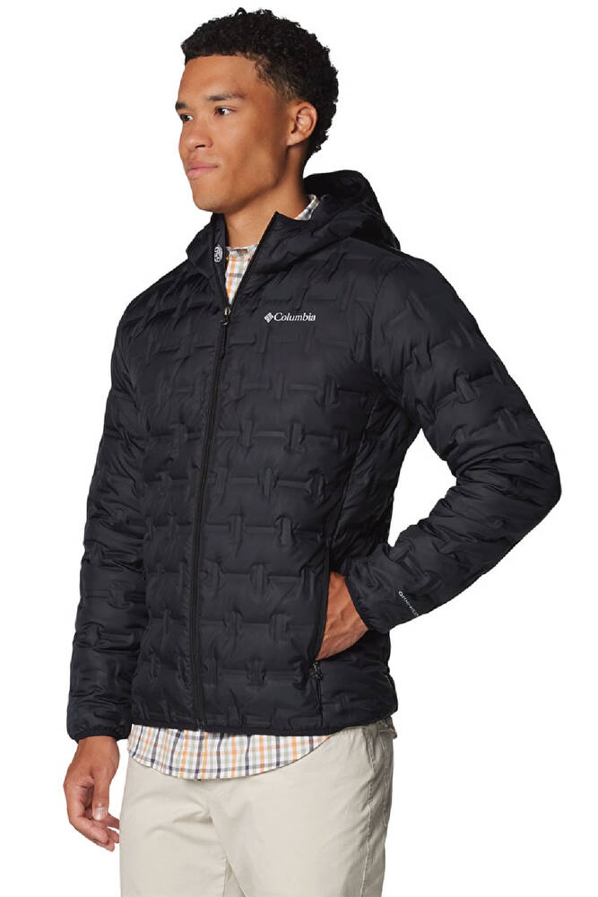 Erkek Delta Ridge II Down Kapüşonlu Kaz Tüyü Mont WO6610_010 Siyah 