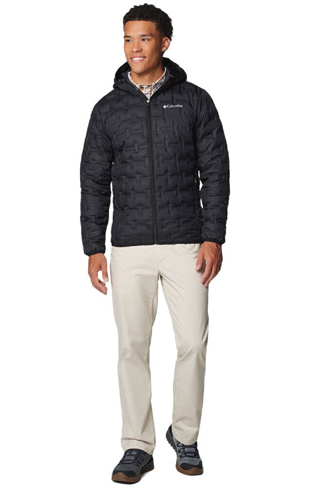 Erkek Delta Ridge II Down Kapüşonlu Kaz Tüyü Mont WO6610_010 Siyah 