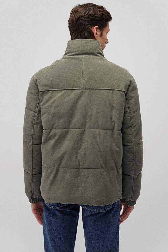 Erkek Dik Yaka Ceket 0110476-85485 Yeşil 