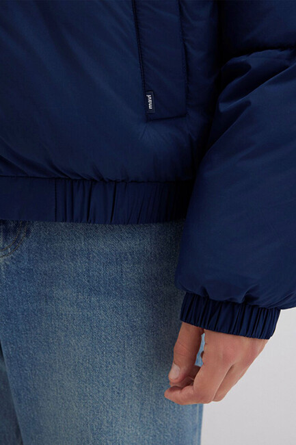 Erkek Dik Yaka Ceket 0110609-89353 Lacivert - Thumbnail