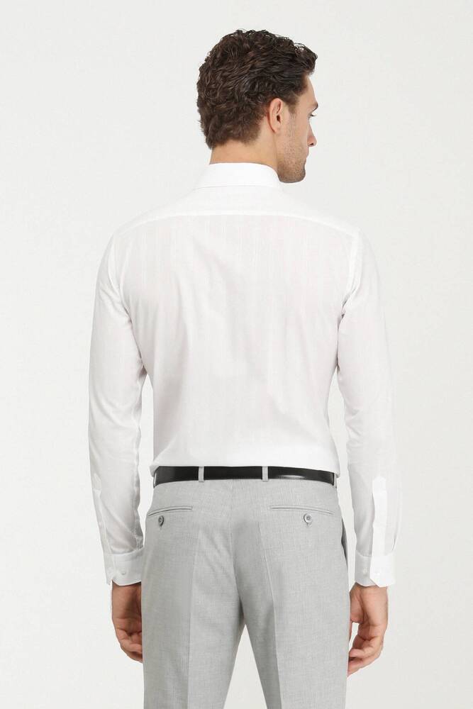 Erkek Dokuma Klasik Gömlek 10143050 Beyaz 