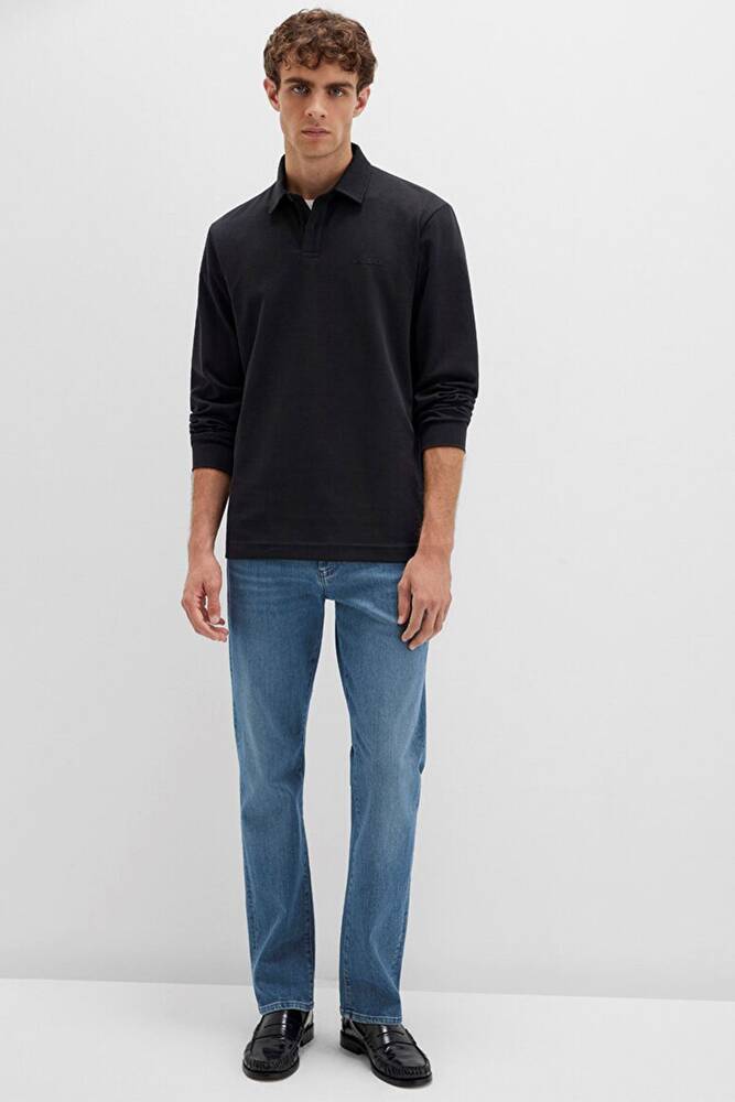 Erkek Düğmeli Penye 0613043-900 Siyah  Erkek Düğmeli Penye 0613043-900 Siyah