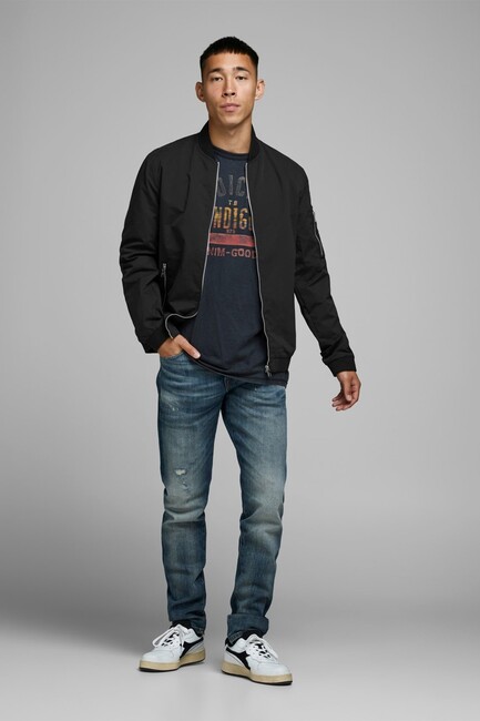 Jack & Jones - Erkek Rush Bomber Ceket 12165203 Siyah (1)