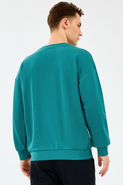 Erkek Ess Crewneck Sweat S2610015-0730 Mavi (2)