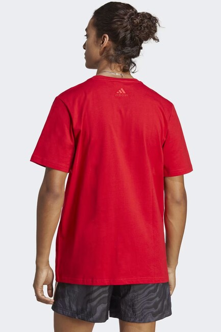 Adidas - Erkek Ess Single Jersey Big Logo Tişört IC9352 Kırmızı (1)