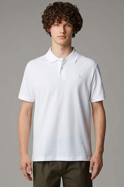 Erkek Essentıal Regular Polo Tişört NF0A8C1PFN41 Beyaz - Thumbnail