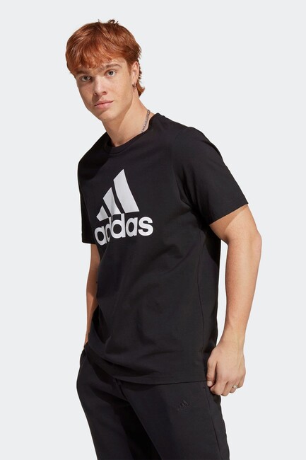 Adidas - Erkek Essentials Süprem Büyük Logo Tişört IC9347 Siyah 