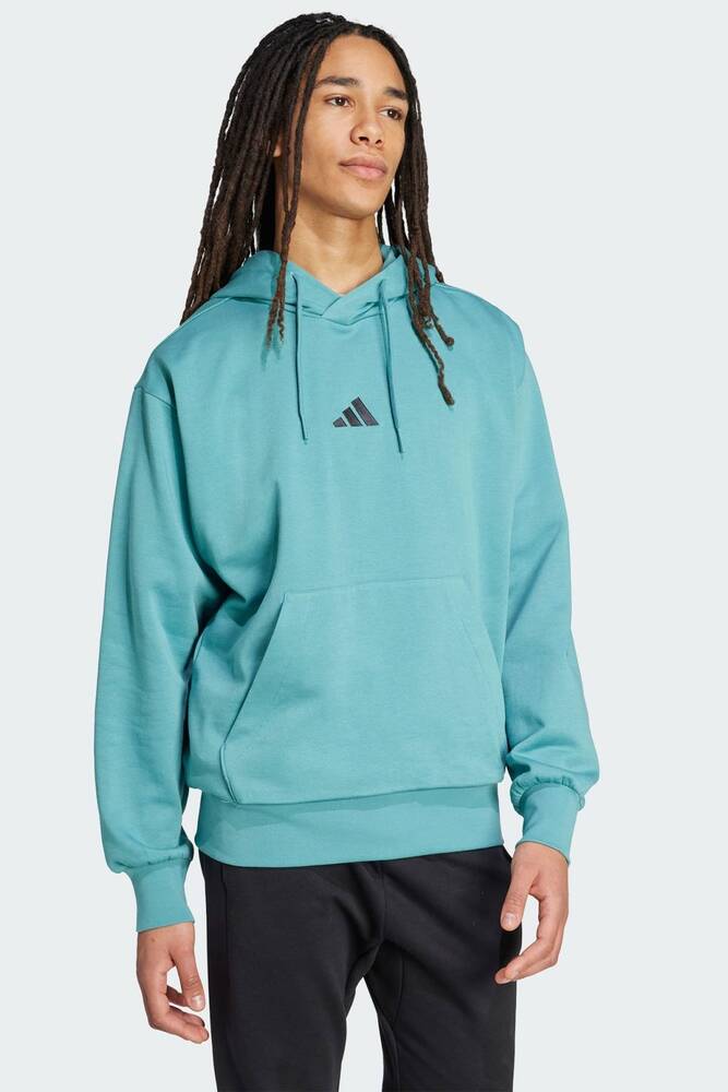 Erkek Feelcozy Kapüşonlu Sweat JX5659 Turkuaz 