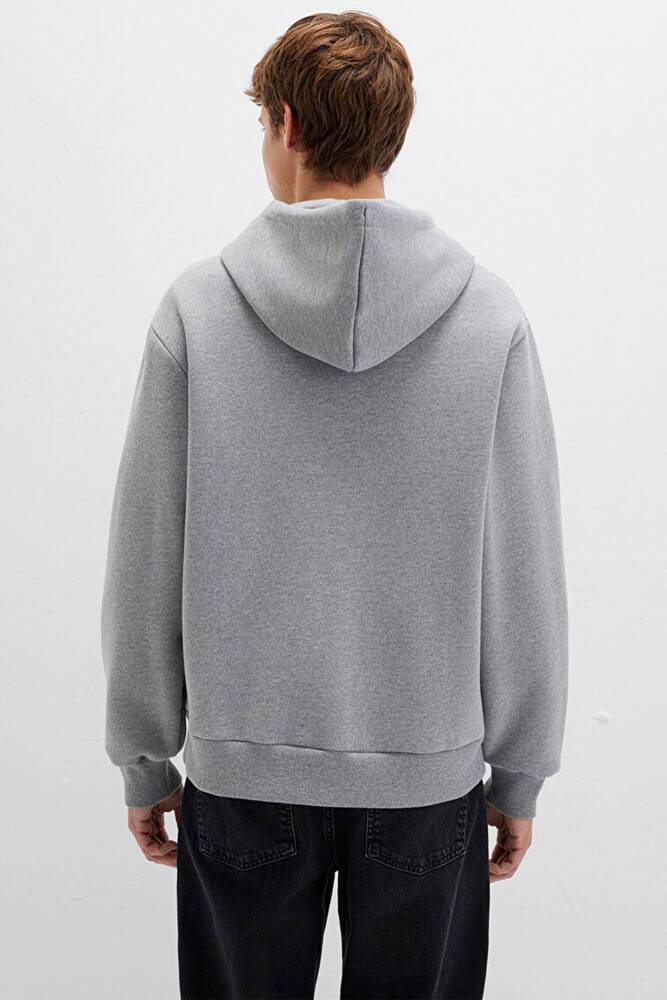 Erkek Fermuarlı Sweat 066979-34686 Gri  Erkek Fermuarlı Sweat 066979-34686 Gri