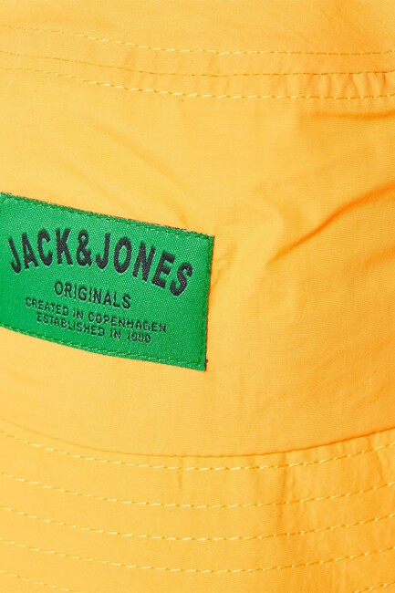 Jack & Jones - Erkek Flores Bucket Şapka 12229305 Sarı (1)