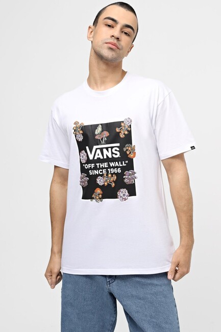 Vans - Erkek Fungı Box Fıll Tişört VN000FJGWHT1 Beyaz 
