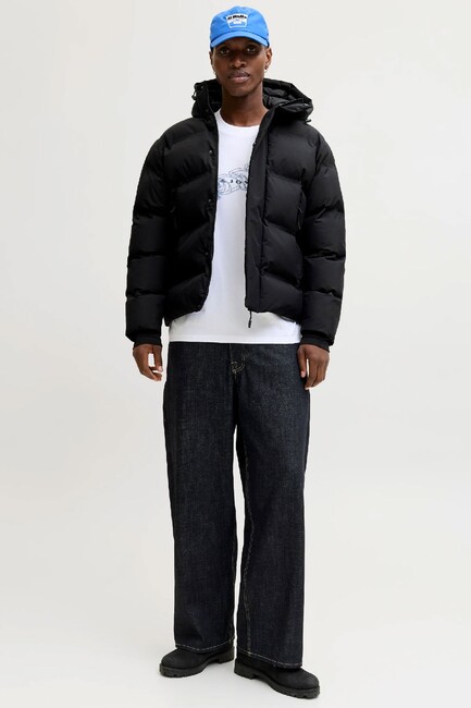 Erkek Fusıon Puffer Mont 12285919 Siyah - Thumbnail