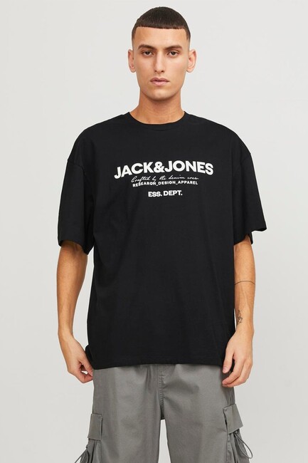 Jack & Jones - Erkek Gale Tişört 12247782 Siyah 