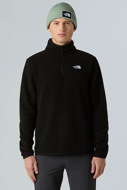 Erkek Glacier Fleece 1/4 Zıp Ceket NF0A8D0QJK31 Siyah - Thumbnail