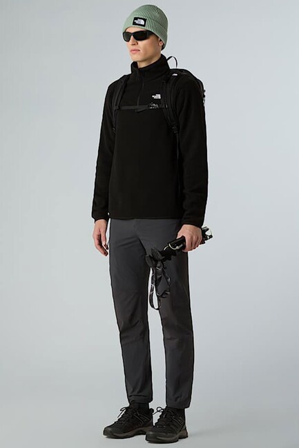 Erkek Glacier Fleece 1/4 Zıp Ceket NF0A8D0QJK31 Siyah - Thumbnail