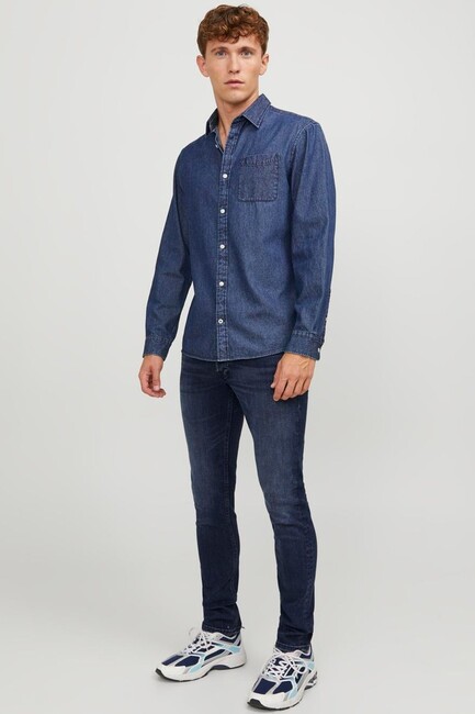 Jack & Jones - Erkek Glenn Orıgınal Jean Pantolon 12173407 Mavi 