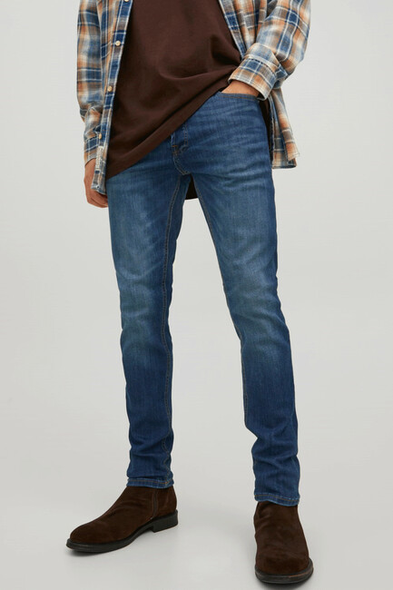 Jack & Jones - Erkek Glenn Orıgınal Jean Pantolon 12224987 Mavi (1)