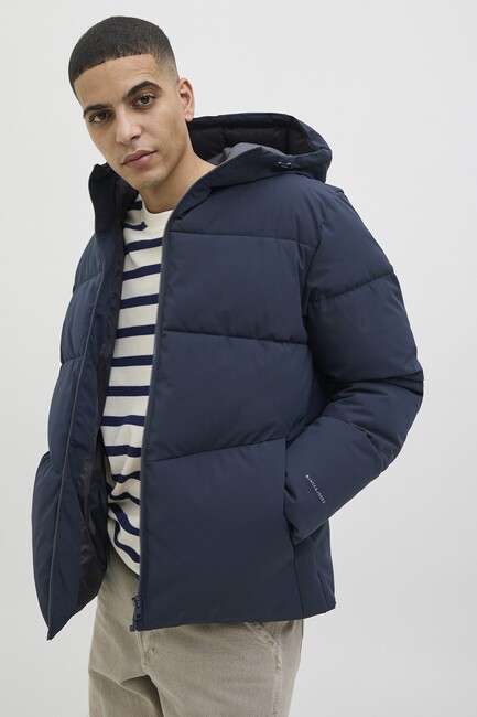 Erkek Global Puffer Mont 12283517 Lacivert - Thumbnail