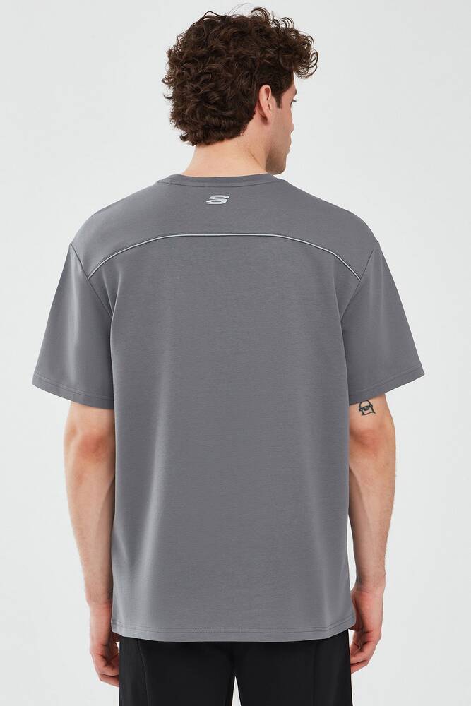 Erkek Graphic Tişört S231094-003 Gri 