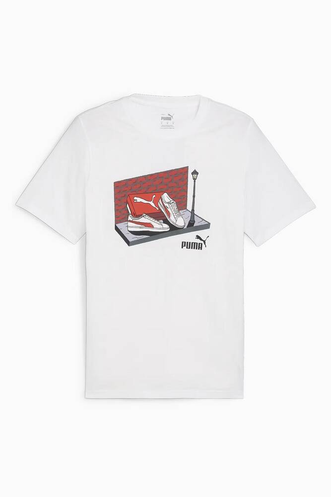 Erkek Graphıcs Sneaker Box Tişört 680175-02 Beyaz 