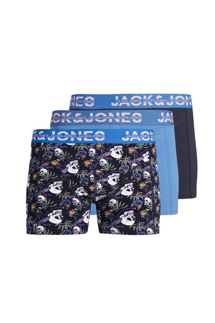 Jack & Jones - Erkek Havana 3 Pack Boxer 12250221 Lacivert 