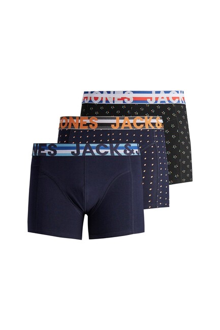 Jack & Jones - Erkek Henrik 3 Lü Paket Boxer 12151351 Siyah 