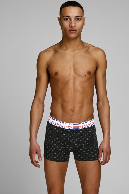 Jack & Jones - Erkek Henrik 3 Lü Paket Boxer 12151351 Siyah (1)