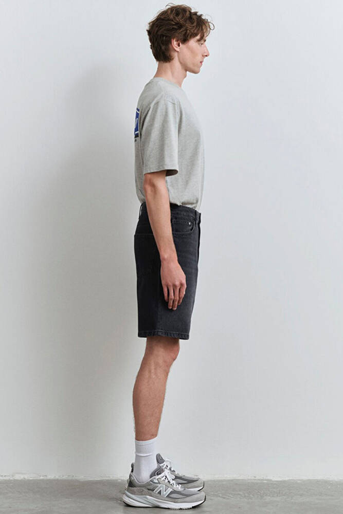 Erkek Houston Street Denim Şort 0410672-89813 Gri 