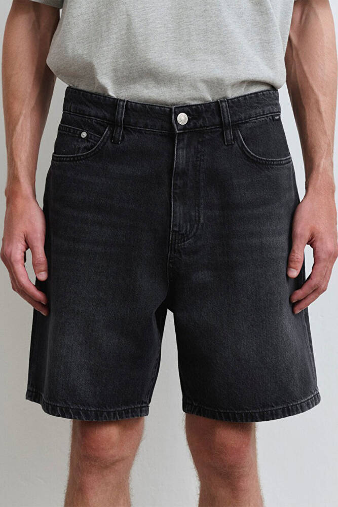 Erkek Houston Street Denim Şort 0410672-89813 Gri 