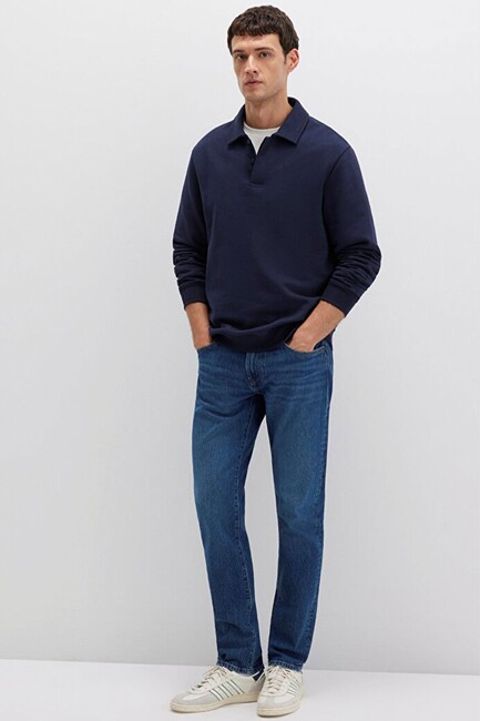 Erkek Jake Classic Comfort Jean Pantolon 0042290387 Mavi - Thumbnail