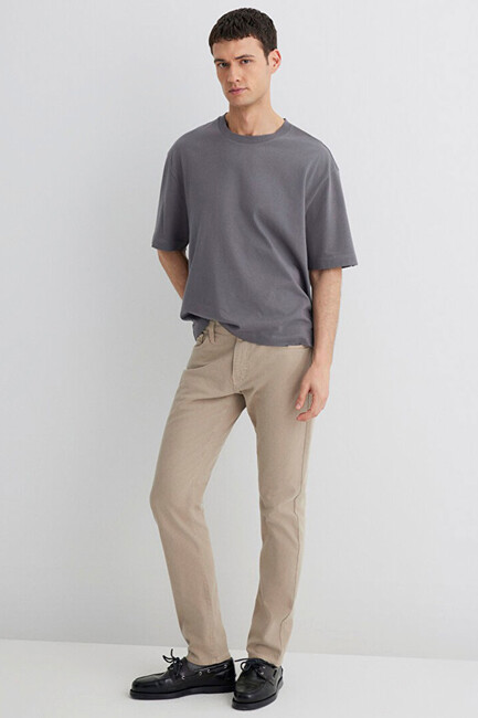 Erkek Jake Comfort Jean Pantolon 0042286571 Bej - Thumbnail