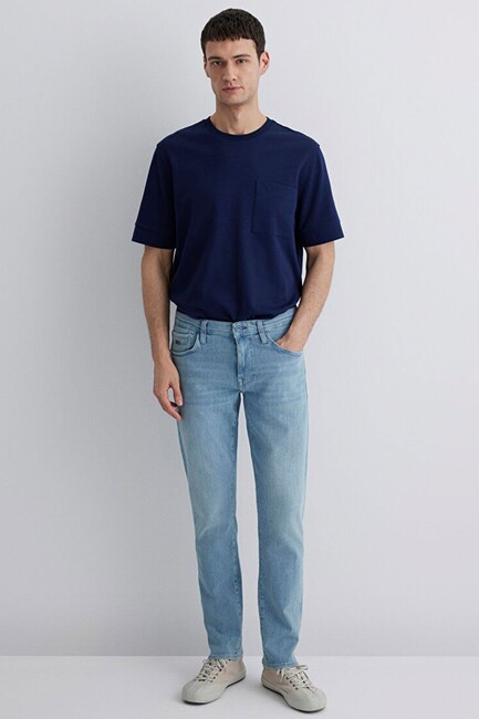 Erkek Jake Premium Blue Jean Pantolon 0042287127 Mavi - Thumbnail