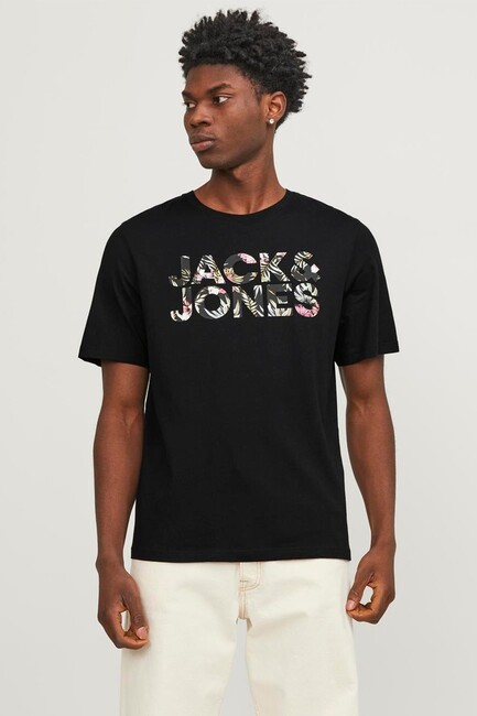 Jack & Jones - Erkek Jeff Corp Logo Tişört 12250683 Pembe 