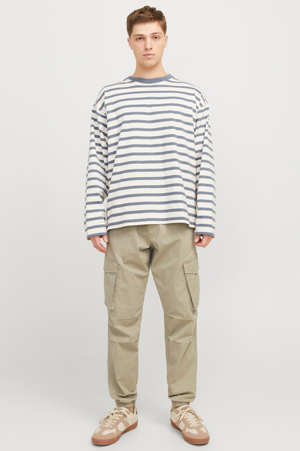 Erkek Kane Noah Cuffed Cargo Pantolon 12242264 Ekru 