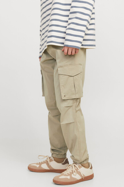 Erkek Kane Noah Cuffed Cargo Pantolon 12242264 Ekru - Thumbnail