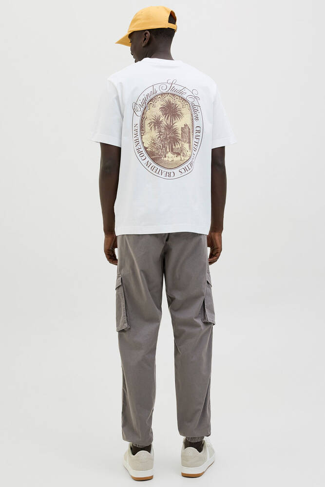 Erkek Kane Noah Cuffed Cargo Pantolon 12242264 Gri 