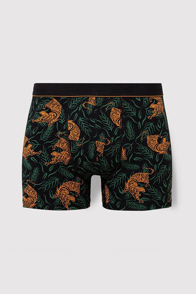 Erkek Kaplan Baskılı Boxer 0910117-900 Siyah 