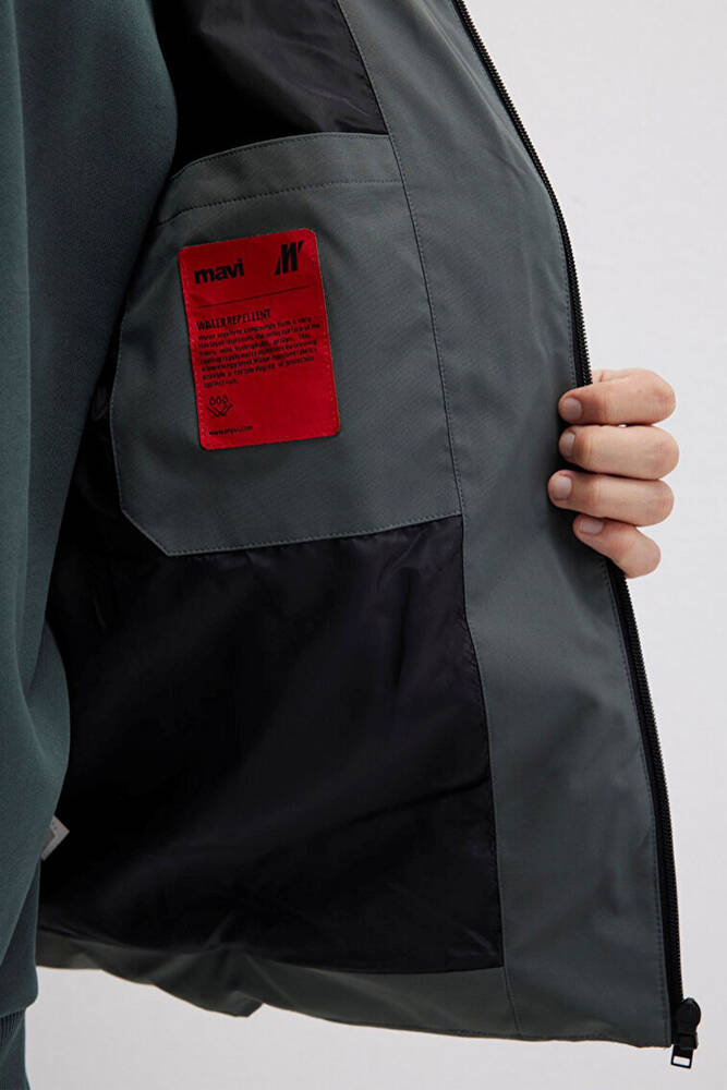 Erkek Kapüşonlu Mont 0110651-85550 Gri 