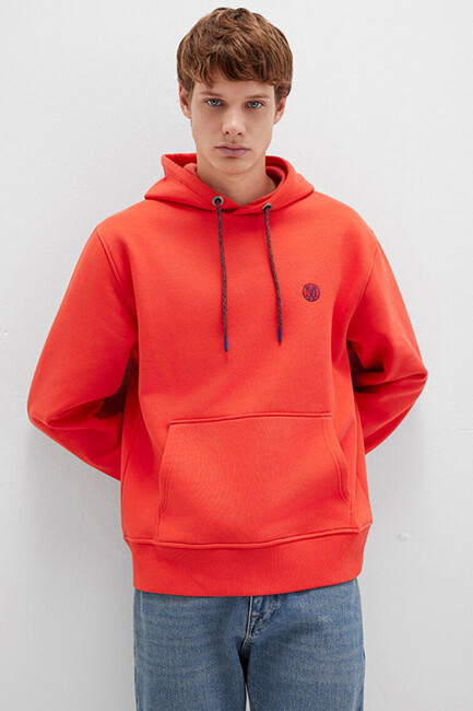 Erkek Kapüşonlu Sweat 065809-70481 Turuncu (2)