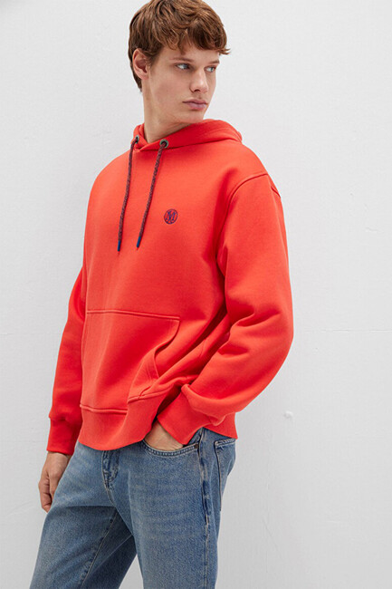 Erkek Kapüşonlu Sweat 065809-70481 Turuncu (3)