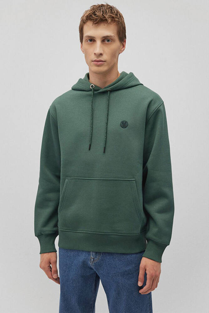 Erkek Kapüşonlu Sweat 065809-71580 Yeşil  Erkek Kapüşonlu Sweat 065809-71580 Yeşil