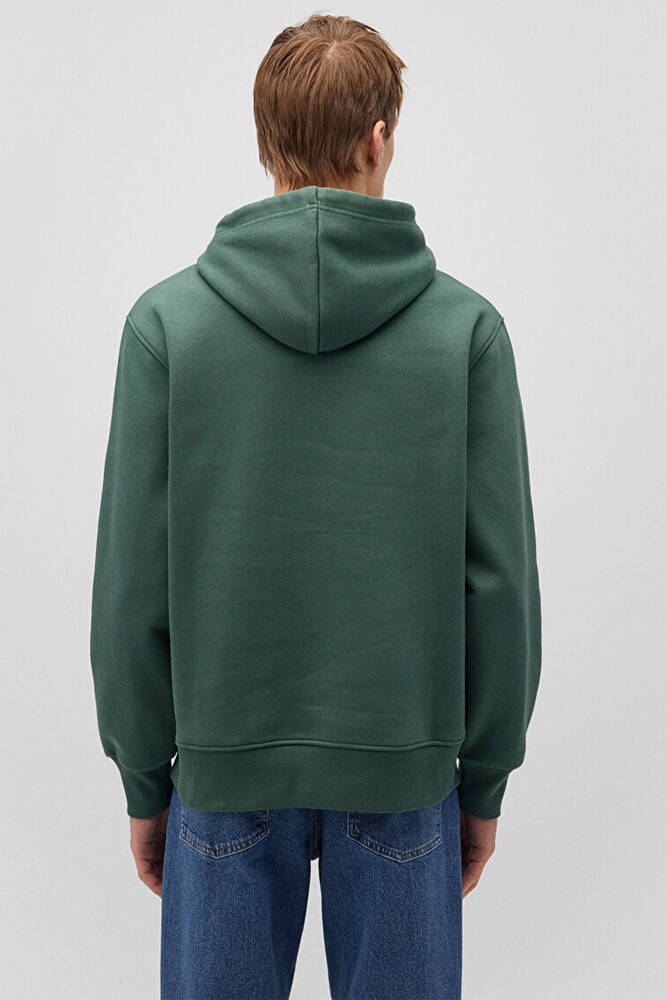 Erkek Kapüşonlu Sweat 065809-71580 Yeşil  Erkek Kapüşonlu Sweat 065809-71580 Yeşil