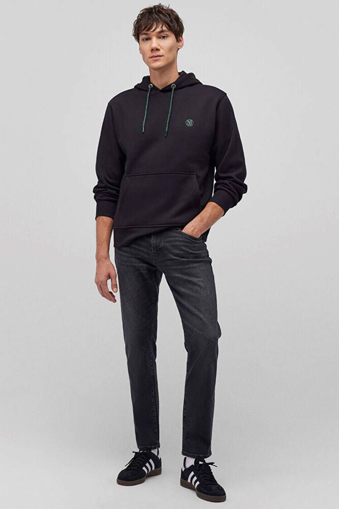 Erkek Kapüşonlu Sweat 065809-900 Siyah  Erkek Kapüşonlu Sweat 065809-900 Siyah
