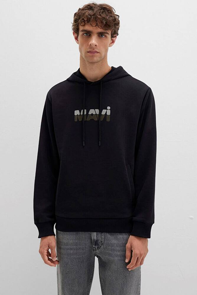 Erkek Kapüşonlu Sweat 0S10395-900 Siyah  Erkek Kapüşonlu Sweat 0S10395-900 Siyah