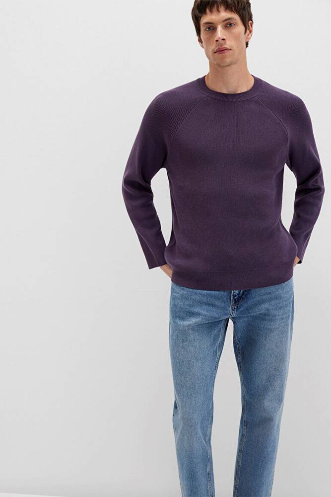 Erkek Kazak 0710307-70688 Mor  Erkek Kazak 0710307-70688 Mor