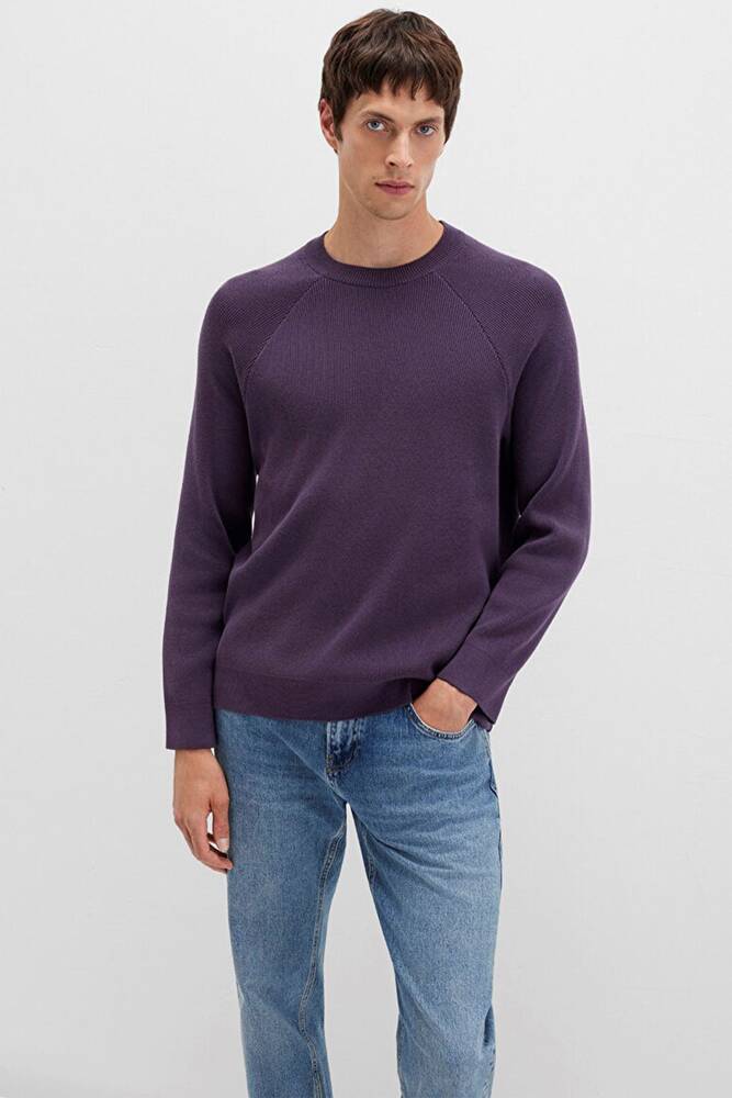 Erkek Kazak 0710307-70688 Mor  Erkek Kazak 0710307-70688 Mor