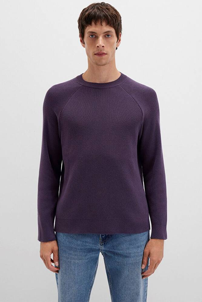 Erkek Kazak 0710307-70688 Mor  Erkek Kazak 0710307-70688 Mor